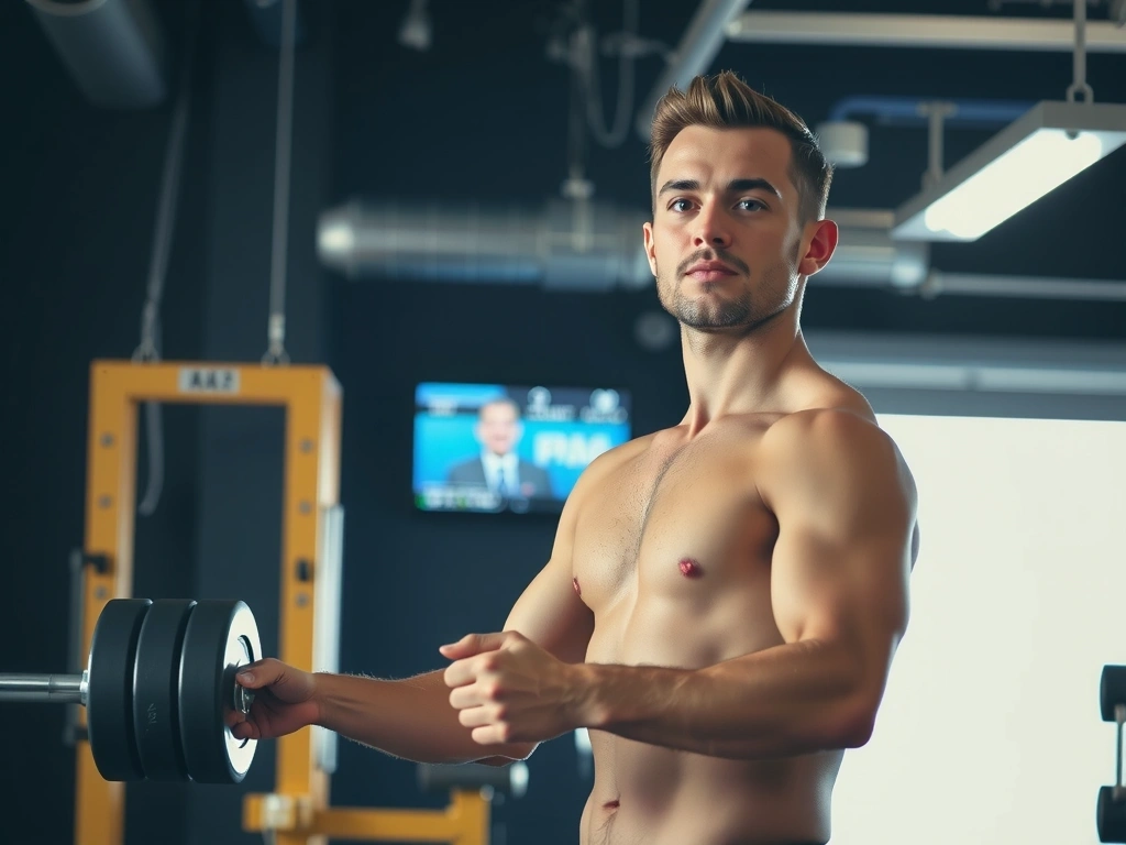 Sportista u teretani